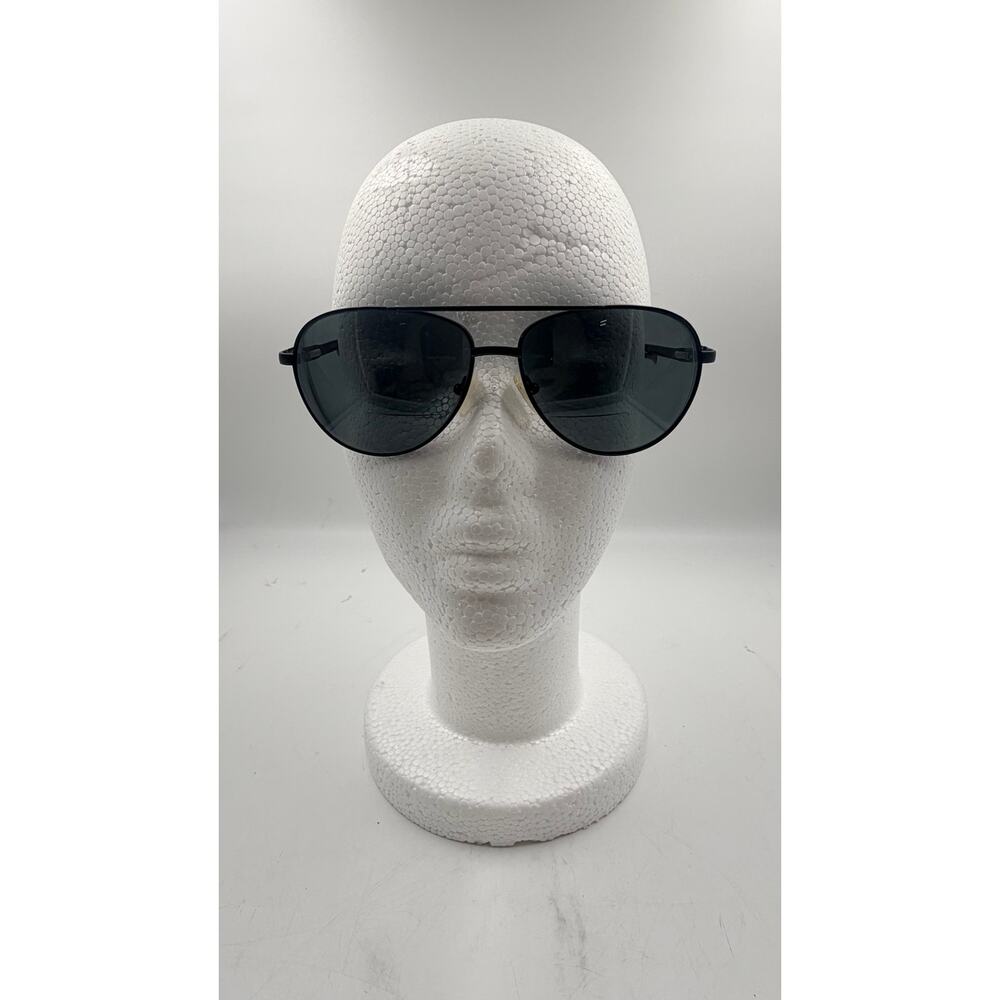 Veer Men’s Fashion Sunglasses New Castle Matte Black Aviator Metal 61-14-135